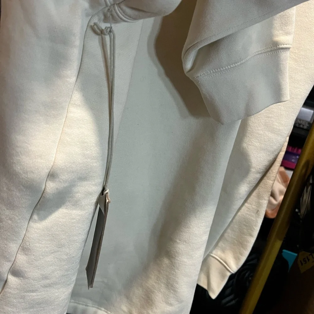 NWT Men’s ESSENTIALS Sweater - Egg Shell/Cream - 2XL - Picture 9 of 12